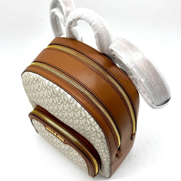 Michael Kors Jaycee Medium Signature Logo Backpack - Vanilla main image 11